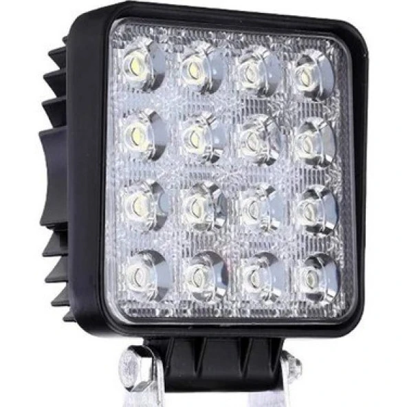 1 Adet 16 Ledli Off Road Sis Farı Çalışma Lambası 12 Volt