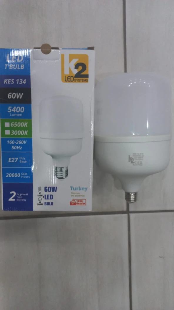 60W K2 TORCH AMPÜL ÇOK KALİTELİ ÜRÜN