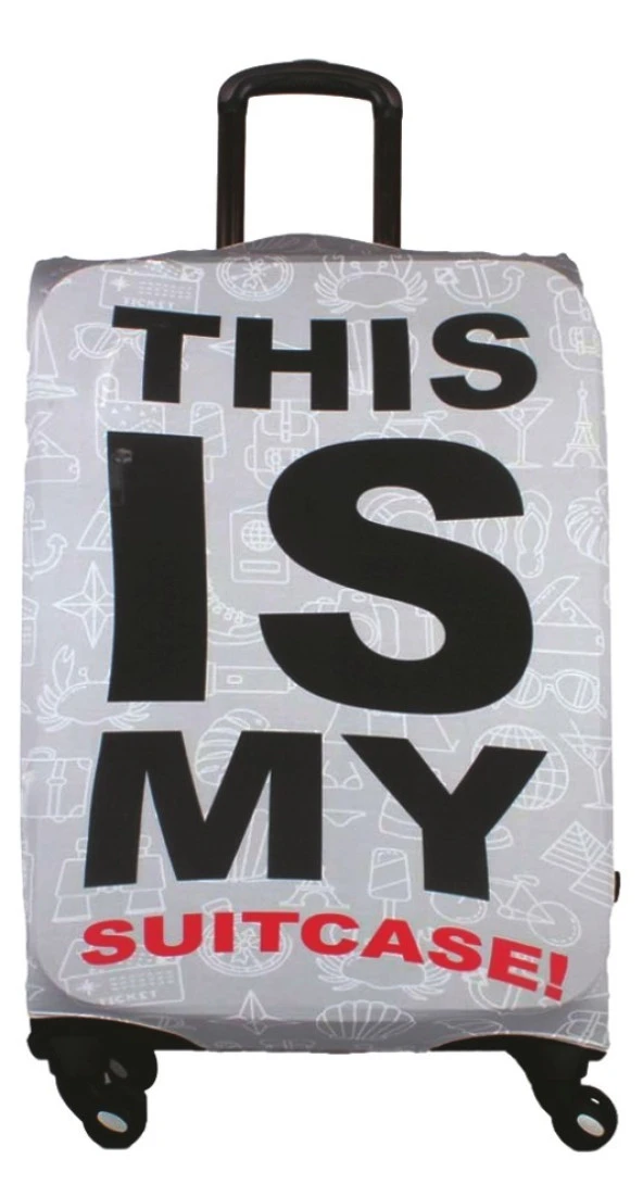 My Saraciye Valiz / Bavul Kılıfı Büyük, Orta, Kabin Boy Kılıf Seti, My 13 This Is My - 3