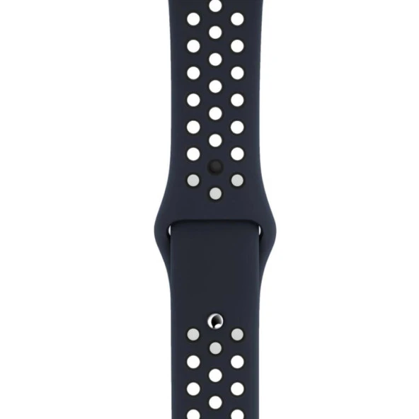 Apple Watch 38-40 mm Silikon Kayış - Siyah/Gri - Resim 2