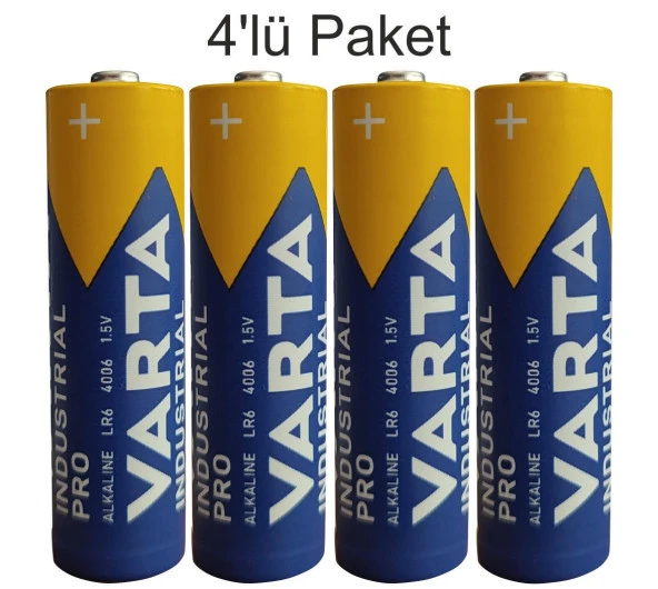 Varta Endüstriyel Pro AA 4006  Kalem Pil 4 lü Paket