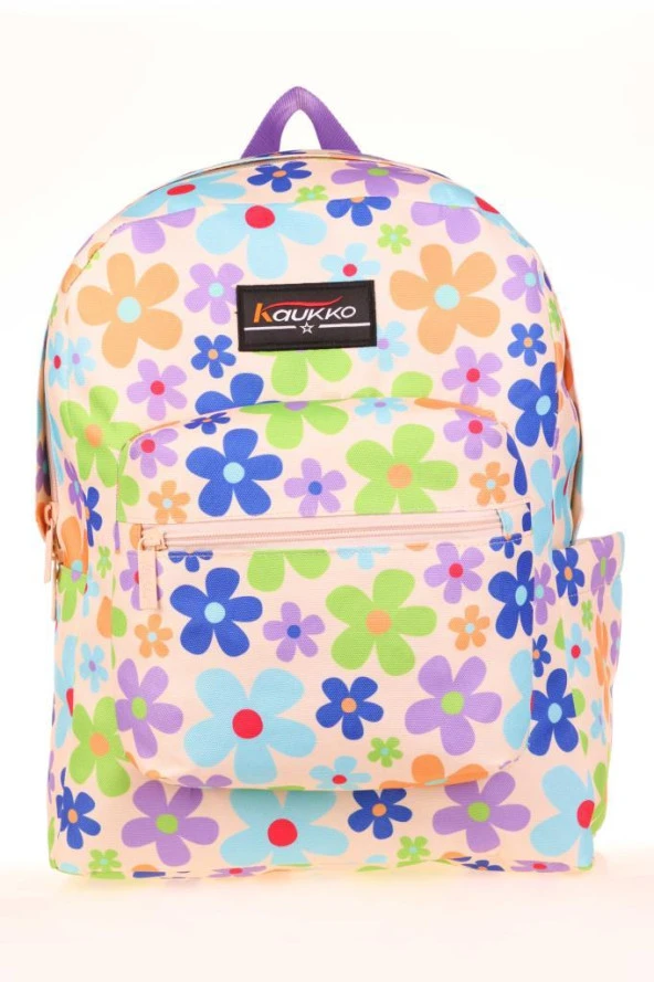 Kaukko Spring Sırt Çantası Colorful Flowers K1674