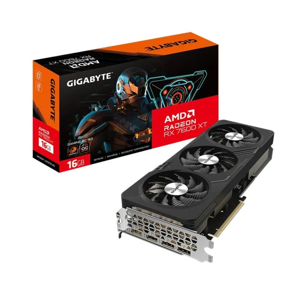 GIGABYTE Radeon RX 7600 XT GAMING OC 16G GDDR6 128Bit FSR 3 AMD Ekran Kartı