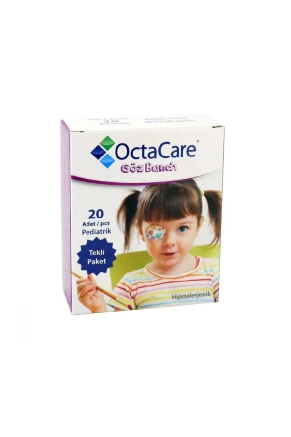 OCTACARE Pediatrik Göz Bandı (kız) 5cm X 6.2cm 20'li