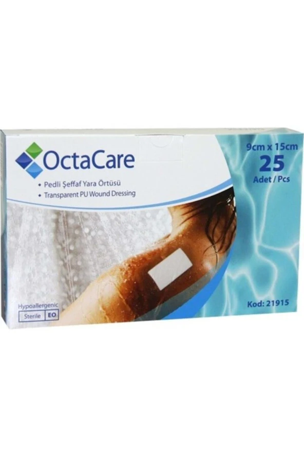 OCTACARE Octa Care Şeffaf Pu Film Yaara Örtüsü 9cm*15cm