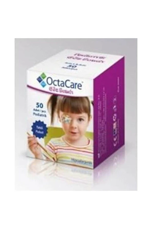 OCTACARE Kız Çocuk Göz Kapama Bandı - 5cmx6,2cm -50 Li Paket