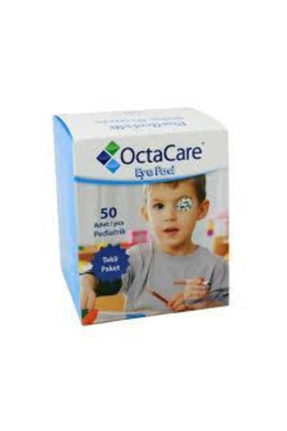 OCTACARE Erkek Çocuk Göz Kapama Bandı - 5cmx6,2cm -50 Li Paket