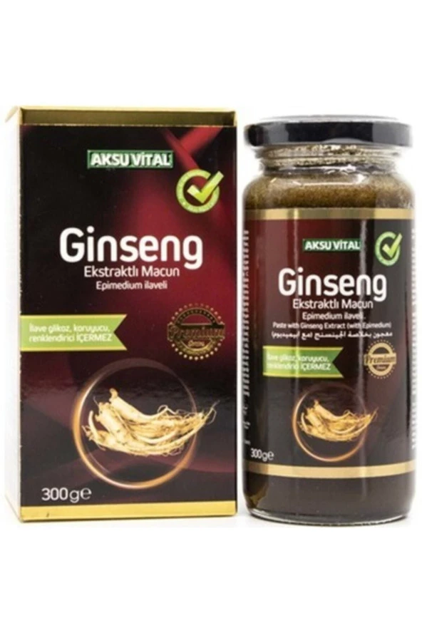 AKSUVİTAL BİTKİSEL ÜRÜNLER Aksu Vital Ginseng Ekstraktlı Macun 300 Gr