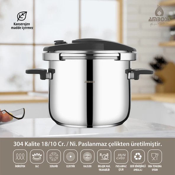 Enio Plus 12 LT Matik Düdüklü Tencere
