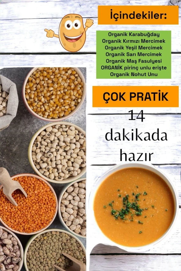 Organik Çabuk Çorba Karabuğdaylı 93gr 14 Dakikada Hazır - 2