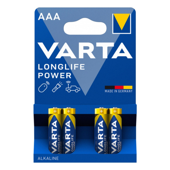 Varta Longlife Power AAA 0623 Kalem Pil 4 lü Paket