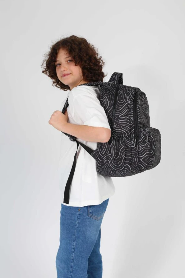 Kaukko Favorite Sırt Çantası Black Waves K1690 - 3