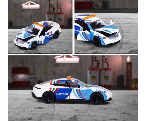 Majorette Deluxe Edition Porsche Taycan Turbo S Safety Car - 6