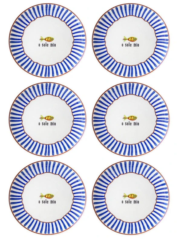 The Mia Fish Servis Tabağı 6lı Set 26 cm FSH0002