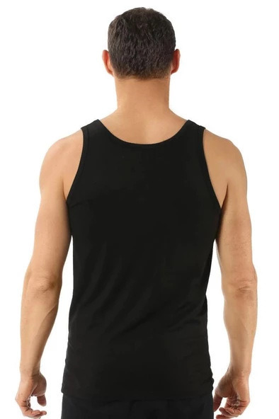 6 Adet Özkan Erkek Pamuklu Penye Atlet Renk Seçenekli 0050 - Resim 4