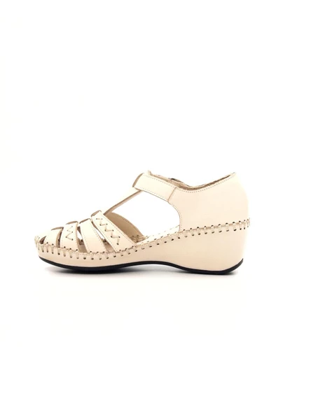 Venüs 23033085Y Kadın Cırtlı Feta Topuk Kapalı Sandalet - 8