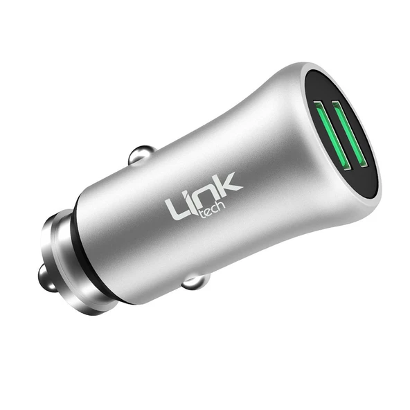 LinkTech M580 12W 2.4A Metal Araç İçi Şarj Aleti Adaptör (Başlık) - 2