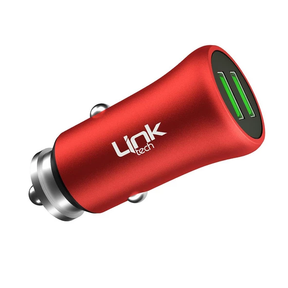 LinkTech M580 12W 2.4A Metal Araç İçi Şarj Aleti Adaptör (Başlık) - 4