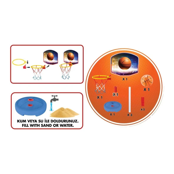 Dede Küçük Ayaklı Basketbol Potası - 03650 - Resim 4