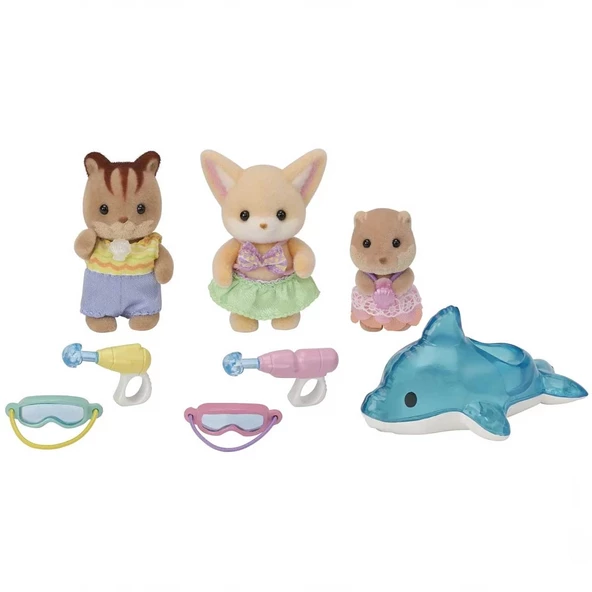 Sylvanian Families Anaokulu Arkadaşları Havuz Eğlencesi Üçlüsü 5749