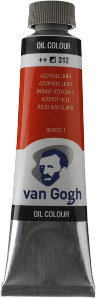 VANGOGH 40ML YAĞLI BOYA AZO RED LIGHT/312 - 1