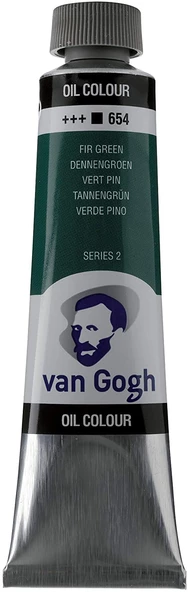 VANGOGH 40ML YAĞLI BOYA FIR GREEN/654