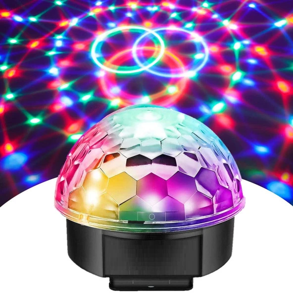 DJ PRO STAGE 6X3 WATT PROFESYONEL LED KÜRE IŞIK/SOUND MODE