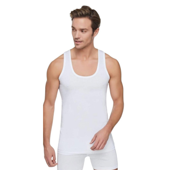 TUTKU  3 LÜ ERKEK ATLET  BEYAZ  L BEDEN - 2