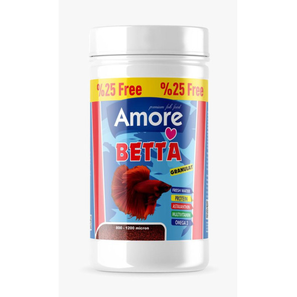 Amore Protein Garlic Malawi Ciklet 2.4Kg Pro Chips Kova Balık Yemi,Betta-Goldy Mix-Tropikal- 4x125ml - 4