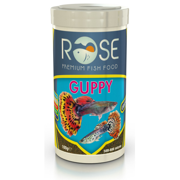 Tropical Mix Selection 125ml, Rose Guppy 250ml, Protect Algae Garlic Pro 100ml Tropik Balık Yemi Set - 4