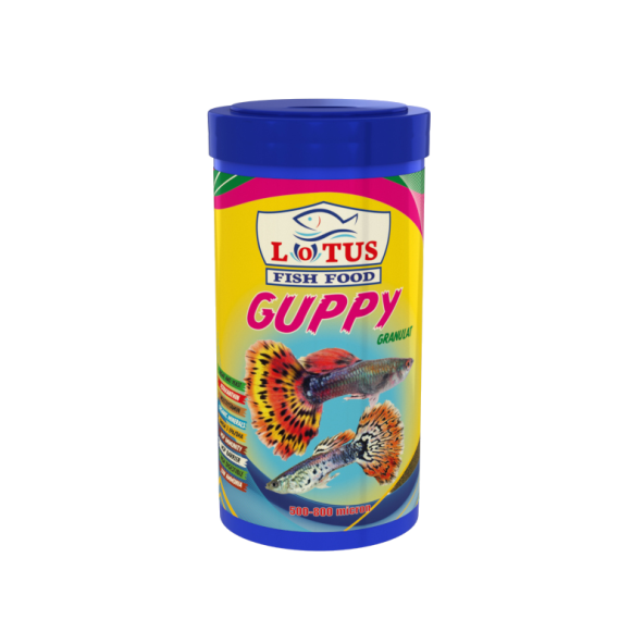Amore Tropical Mix Selection 125ml, Lotus Tropikal 250ml, Guppy Granül 100ml Balık Yemi Set - 4