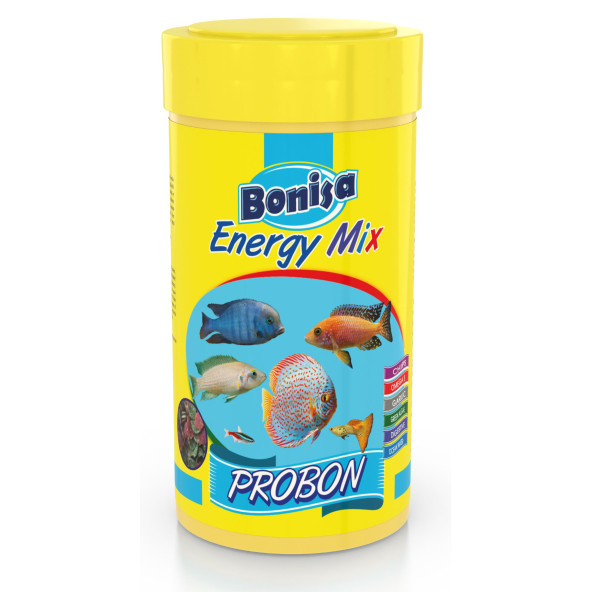 Amore Tropical Mix Selection 125ml, Bonisa Energy Mix 250ml, Pure Algae Pro 100ml Tropik Balık Yemi Set - 4