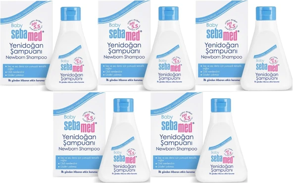 Sebamed Bebek Şampuanı 250ML Yeni Doğan (5 Li Set) - 1