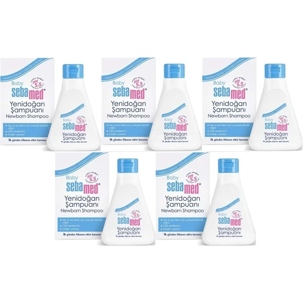 Sebamed Bebek Şampuanı 250ML Yeni Doğan (5 Li Set) - 2
