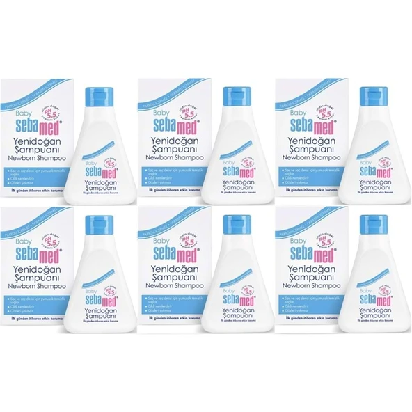 Sebamed Bebek Şampuanı 250ML Yeni Doğan (6 Lı Set) ürün görseli 1