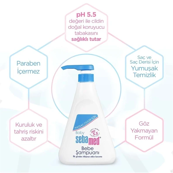 Sebamed Bebek Şampuanı 250ML Yeni Doğan (5 Li Set) - 6