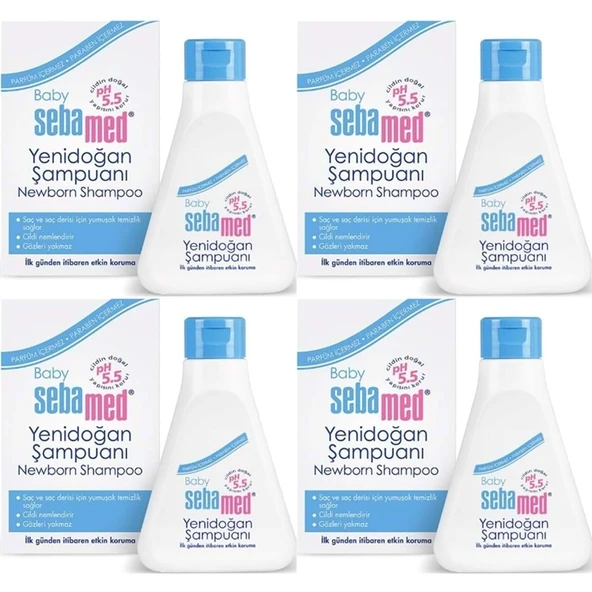 Sebamed Bebek Şampuanı 250ML Yeni Doğan (4 Lü Set) - 1