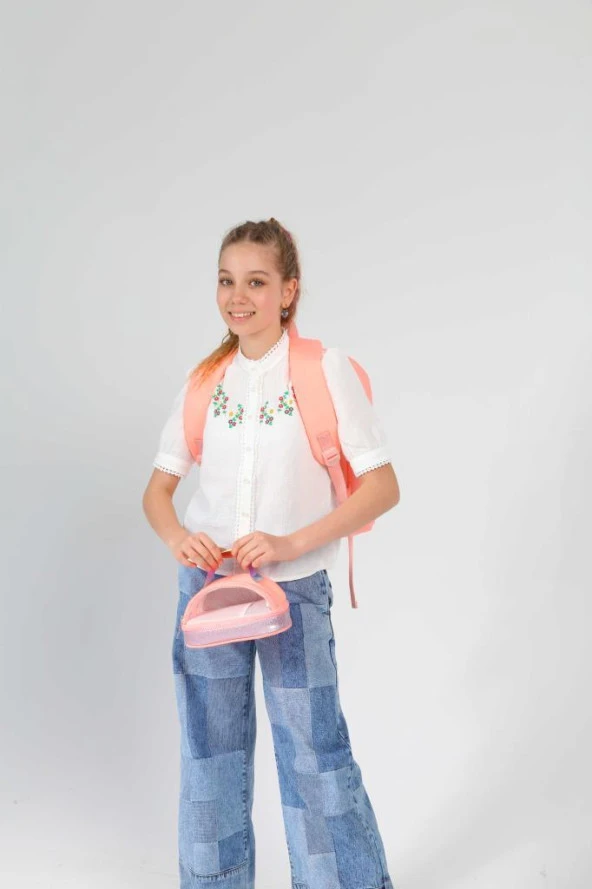 Kaukko Magic Dreams Sırt Çantası Leather Salmon K1727 - Resim 4