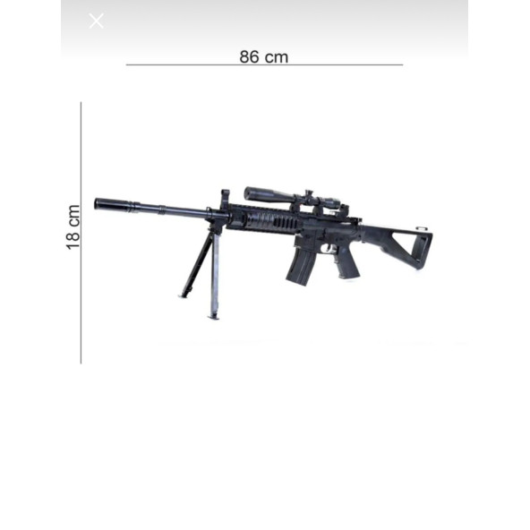 Kutulu Lazerli Tüfek 82 Cm  5 paket boncuk hediyeli - 3