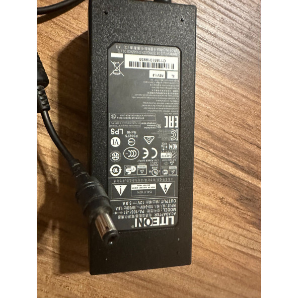 Orijinal Liteon PA-1061-81 PA-1061-0 12V 5A 60W 5.5 x 2.1mm AC adaptör şarj güç kaynağı 2.EL 1 YIL GARANTİLİ - Resim 2