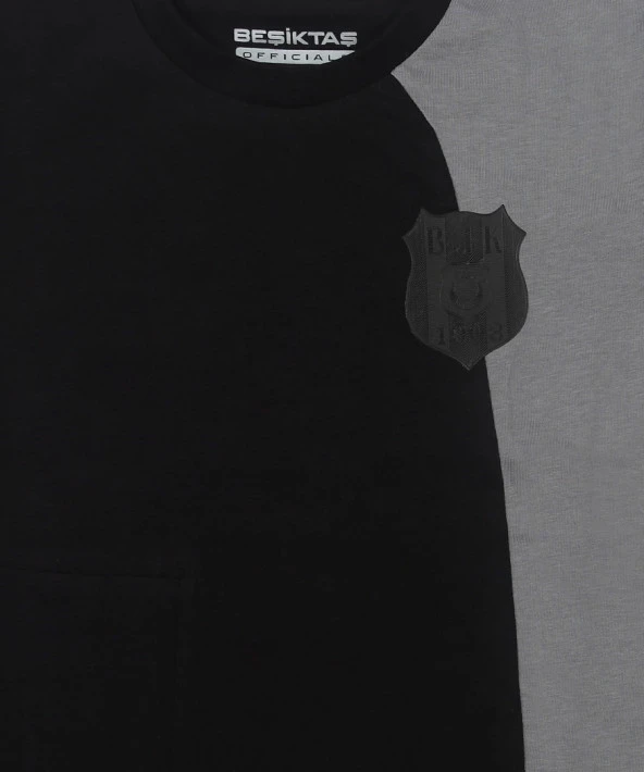 Beşiktaş Orijinal Sıfır Yaka Çocuk T-shirt Hediyelik Ahşap Kutulu - Resim 8