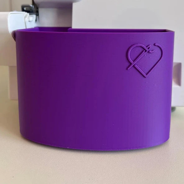 Singer Overlok Makinası Çöp Kutusu XL Mor - 5