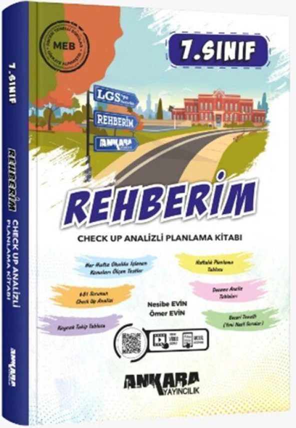 7. Sınıf LGS Rehberim Check Up Analizli Planlama Kitabı Ankara Yayıncılık