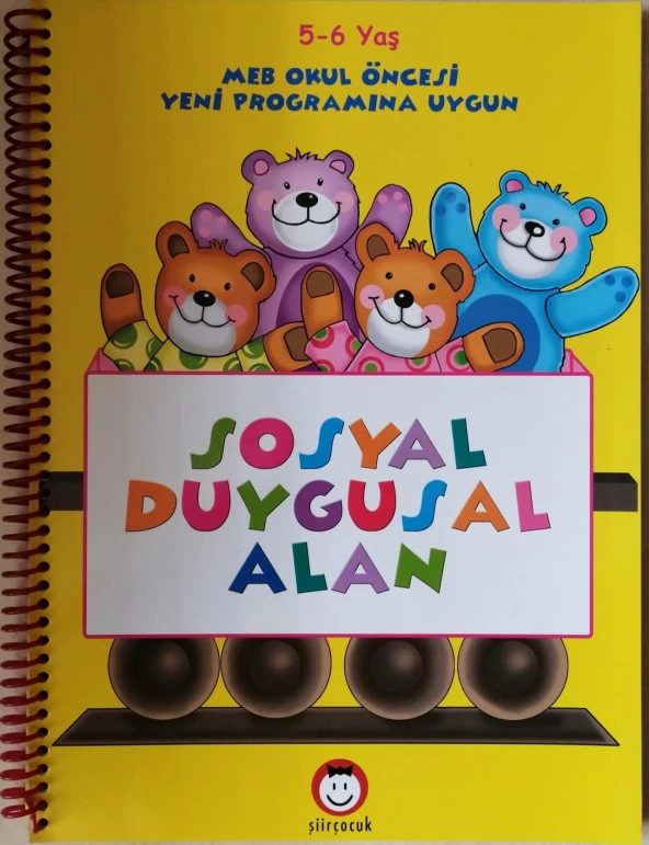 Sosyal Duygusal Alan - 5-6 Yaş Spiral Cild Büyük Boy x