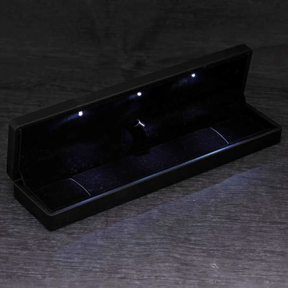 Gümüş Işıklı Kutulu Taşlı Gurmet Kadın Bileklik - Resim 2