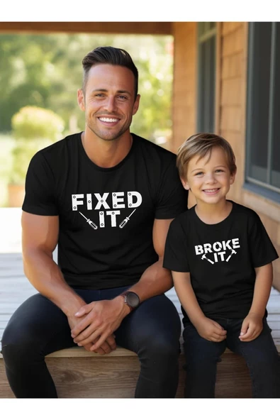 Fixed Broke Baba Oğul Kız (TEK ÜRÜN FİYATIDIR KOMBİN YAPMAK İÇİN EN AZ 2 ADET SEPETE EKLEYİNİZ)