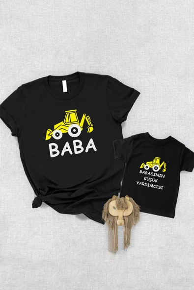 İnşaat Araçları Baba Oğul Kız (TEK ÜRÜN FİYATIDIR KOMBİN YAPMAK İÇİN EN AZ 2 ADET SEPETE EKLEYİNİZ)