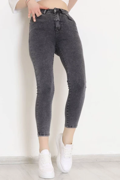 Süper Likra Kot Pantolon Füme7 - 9815.1431. - 5
