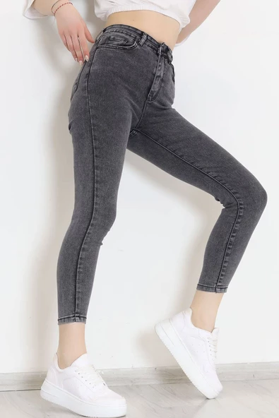 Süper Likra Kot Pantolon Füme7 - 9815.1431. - 3