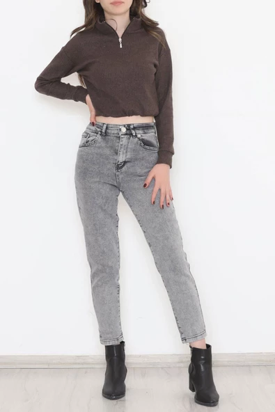 Boyfriend Kot Pantolon Gri2 - 11917.1431. - 5